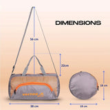 Vector X Blitz Gym Bag Combo for Men ll Gym Bag with Shoe Compartment and, Black Bottle, Black Wristband, Black Gloves ll Gym Bag & Fitness Kit & Gym Bag Combo