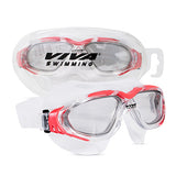 Viva Swimming VIVA-410 High Performance Mask Goggle|Anti Fog|UV Protection|With Branded Case|Unisex Adults/Boys Swimming Goggles