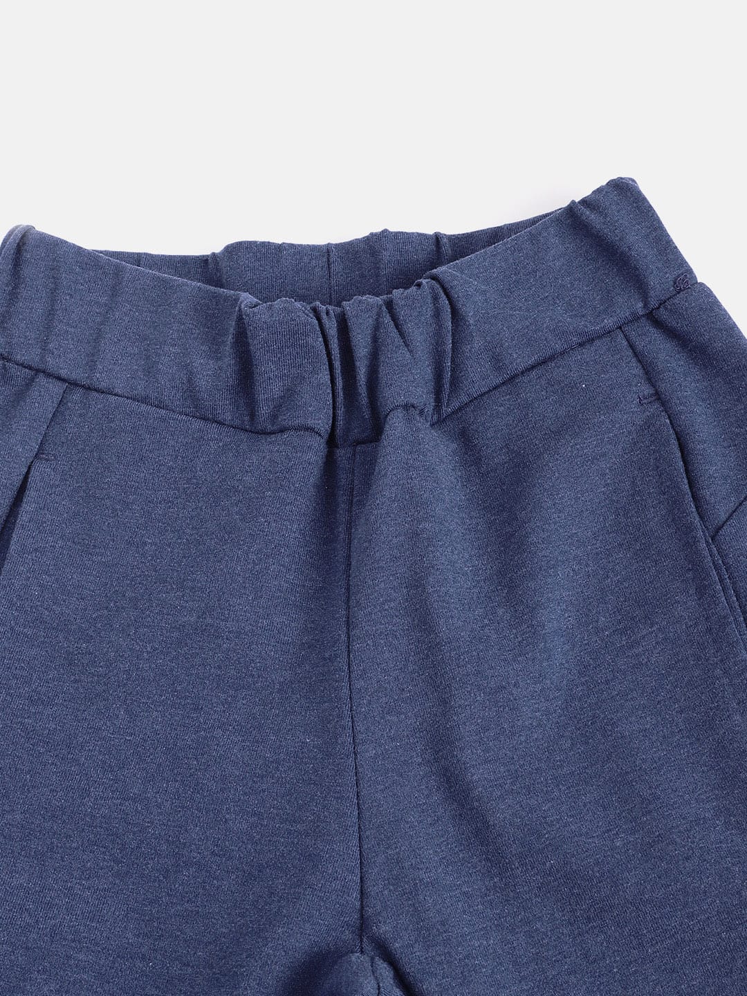 Alcis Girls Navy Blue Solid Knitted Tights