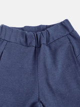 Alcis Girls Navy Blue Solid Knitted Tights