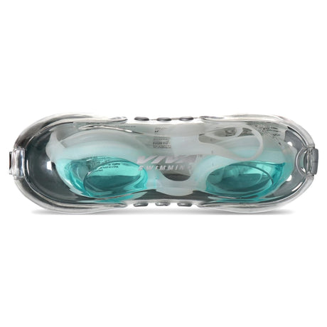 Viva Swimming Explorer One Piece Silicone Mirror Goggle with Double Strap Case Packing