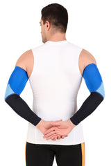 Nylon Compression Arm Sleeves (Navy/Royal/Aqua)