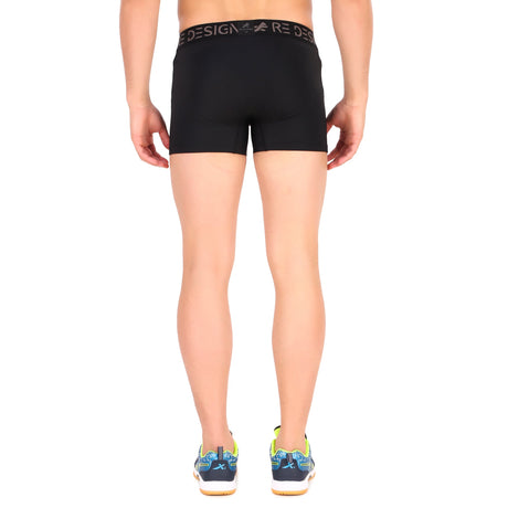 Men's Nylon Compression Trunks (Black)