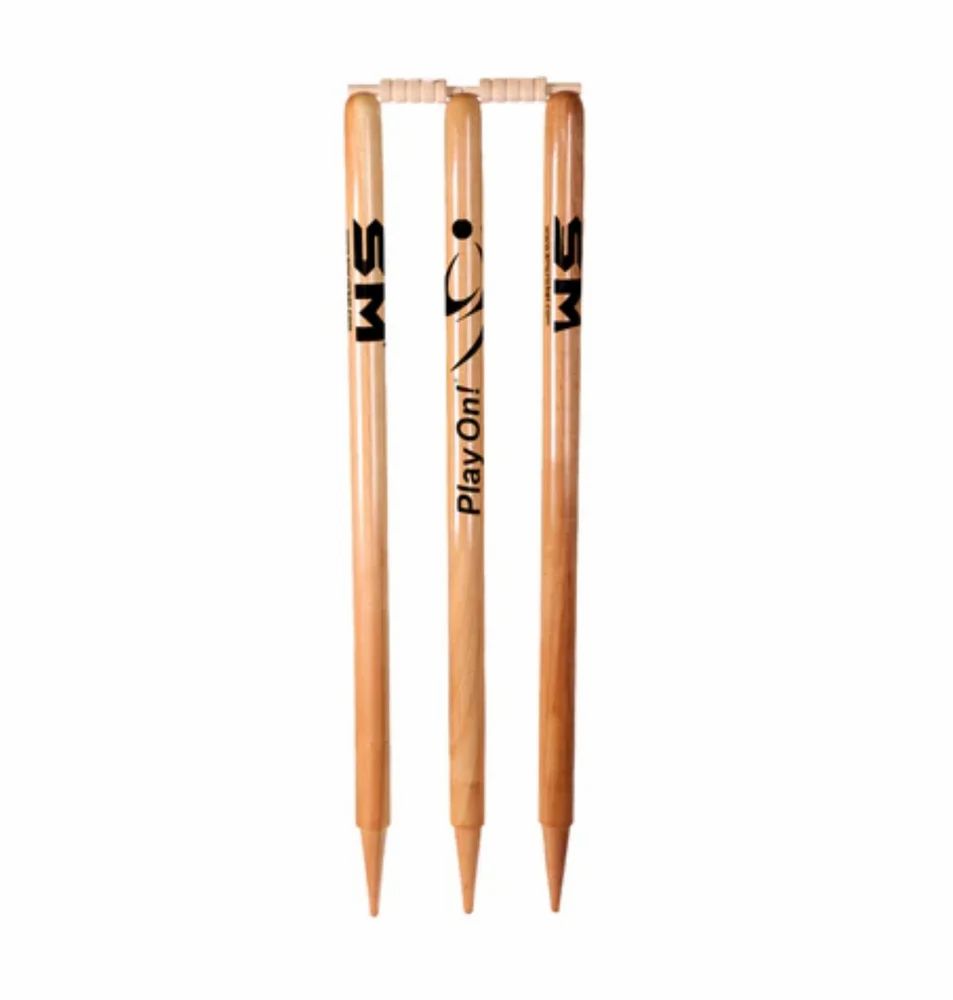 SF Mcc 2Nd Quality (Set Of 6 Stumps & Bails) Cricket Stumps - Equipment by Stanford