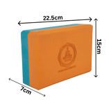Vedam Yoga Block (orange/aqua)