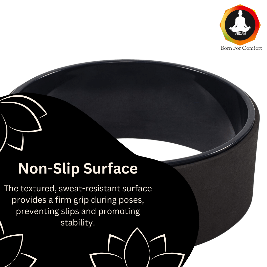Vedam Yoga Wheel 13 x 5.5 in (black)
