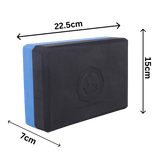 Vedam Yoga Block Set of 2 (Black/Blue)