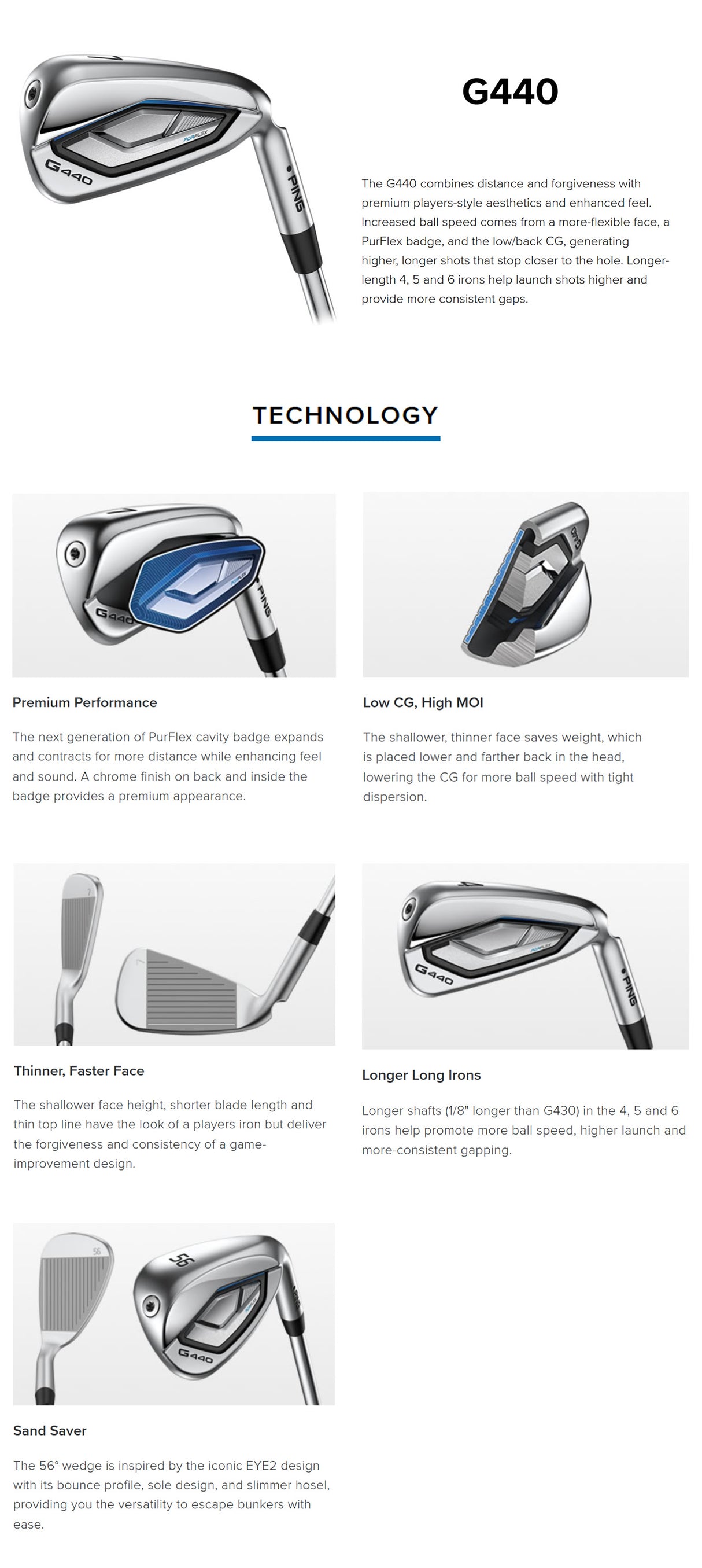 Ping G440 (4-S) Steel Irons