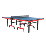 STAG GLOBAL Deluxe 1000 DX Table Tennis Table | 25mm Blue Top with 2 TT Rackets | 6 Balls | 1 Table Cover & Clamp Net