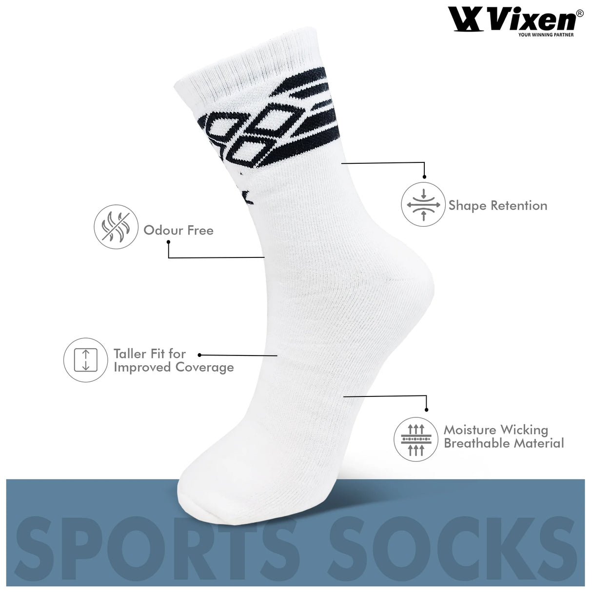 VIXEN SPORTS SOCKS COMFORT