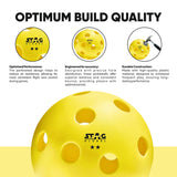 STAG GLOBAL Pickleball | Outdoor Pickleball | Perfectly Balanced | High Bounce Durable Ball