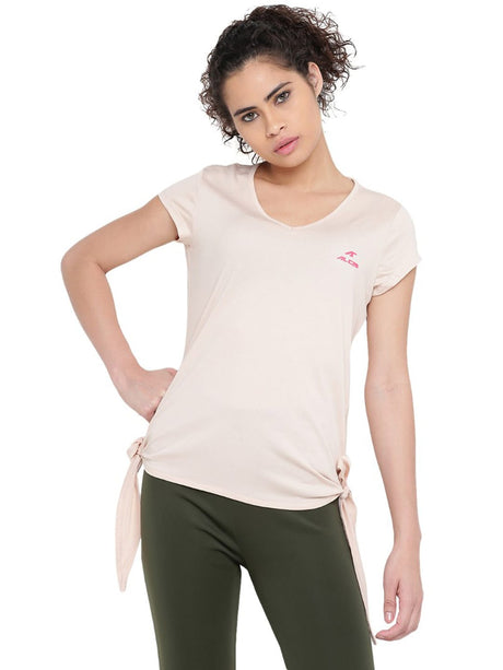 Alcis Women Solid Pink Tshirts | Alcis