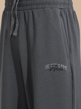Grey Straight Fit Track pant
