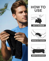 Invincible Cooling Towel for Gym & Running | Microfiber Quick-Dry Sports Cooling Cloth | Lightweight Sweat Towel for Workout, Training, Outdoor & Travel