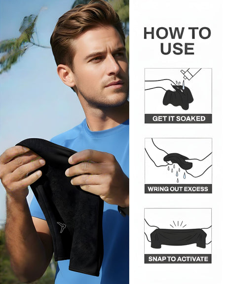 Invincible Cooling Towel for Gym & Running | Microfiber Quick-Dry Sports Cooling Cloth | Lightweight Sweat Towel for Workout, Training, Outdoor & Travel