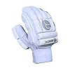 RMAX Unisex Leather & PU Cricket Batting Gloves Black & White | Kibi Sports