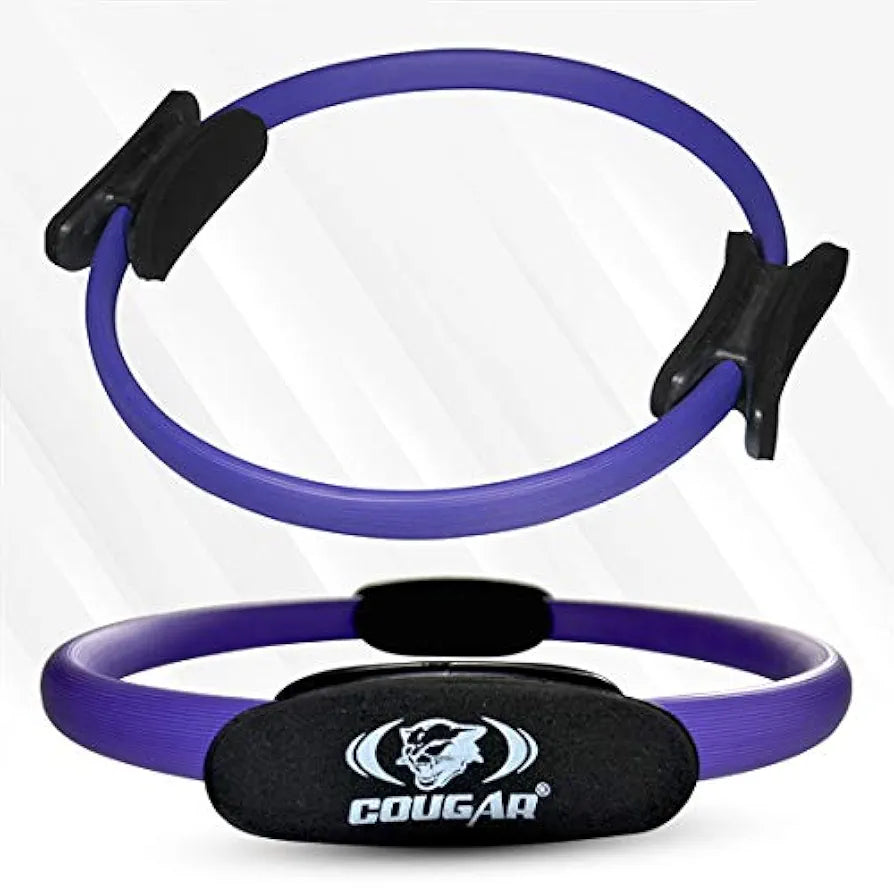 Cougar Foam Circle Exercise Pilates Ring with Full Body Toning Fitness for Yoga, Streching, Relaxation and Improving Backbands