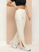 Mode Straight Fit Flare Pant Off White
