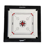 STAG GLOBAL International Carrom Board 4" With Wheels | 29x29 Inch Premium Play Area | 12mm Prelaminated Particle Board