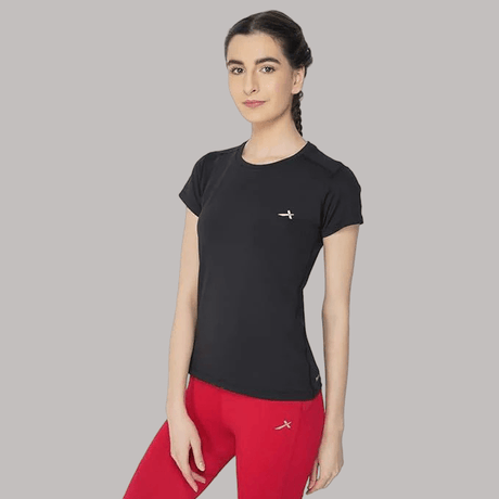 Vector X OGT-107 Girls Round Neck 4-Way Stretch T-Shirt(Orchid-Pink-XXL)