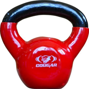 Cougar Vinyl Kettlebell, Solid Cast Iron Vinyl Coated Kettlebells, Kettle Bell for Gym & Workout, Kettle Bell for Strength Cardio Training, Home and Gym Fitness Workout 