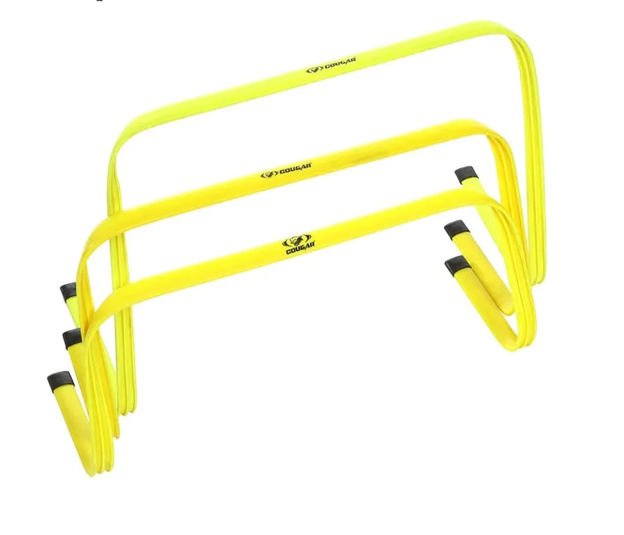 Cougar Agility Flat Hurdle, Step Speed Soccer Training Hurdles, Sizes: 12", 