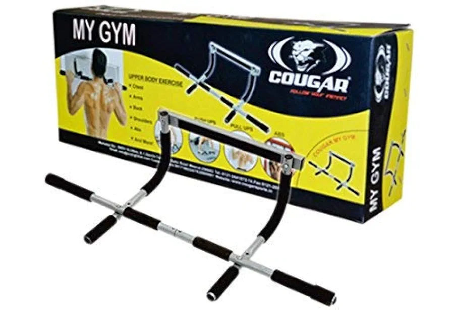 COUGAR Pull Up Bar Portable Gym System, Home Gym Exercise Equipment, Strength Training, Upper Body Workout Bar