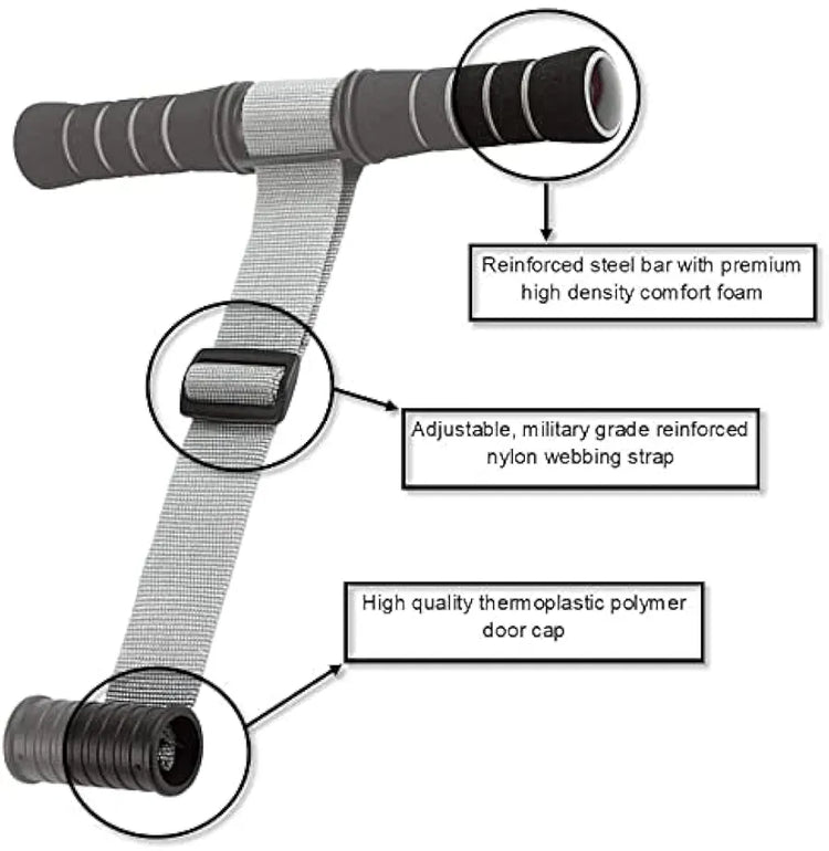 Cougar Abs Workout Equipment for Home Gym or Home Workout - Padded, Portable and Adjustable Sit Up Bar for Floor - Workout Bar and Sit Up Foot Holder