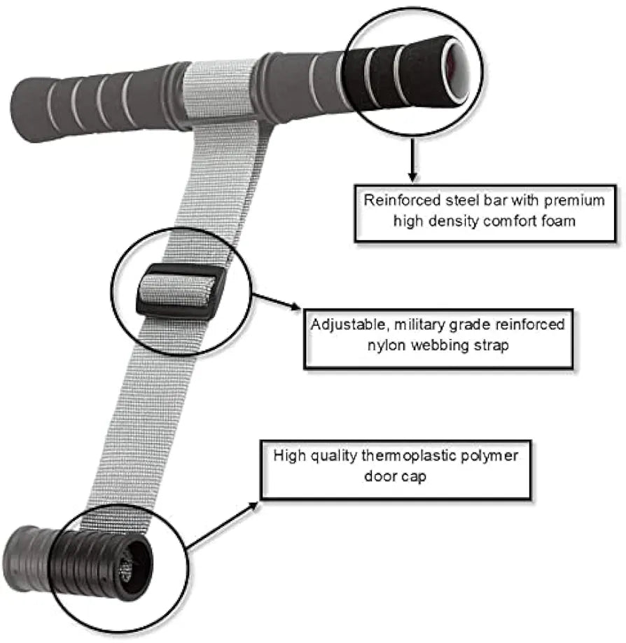 Cougar Abs Workout Equipment for Home Gym or Home Workout - Padded, Portable and Adjustable Sit Up Bar for Floor - Workout Bar and Sit Up Foot Holder