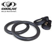 COUGAR Suspension Gymnastic Rings, Olympic Gym Rings with Heavy Duty Adjustable Straps for Gym, Cross Training, Strength Training, Pull Ups and Dips for Men/Women, Black