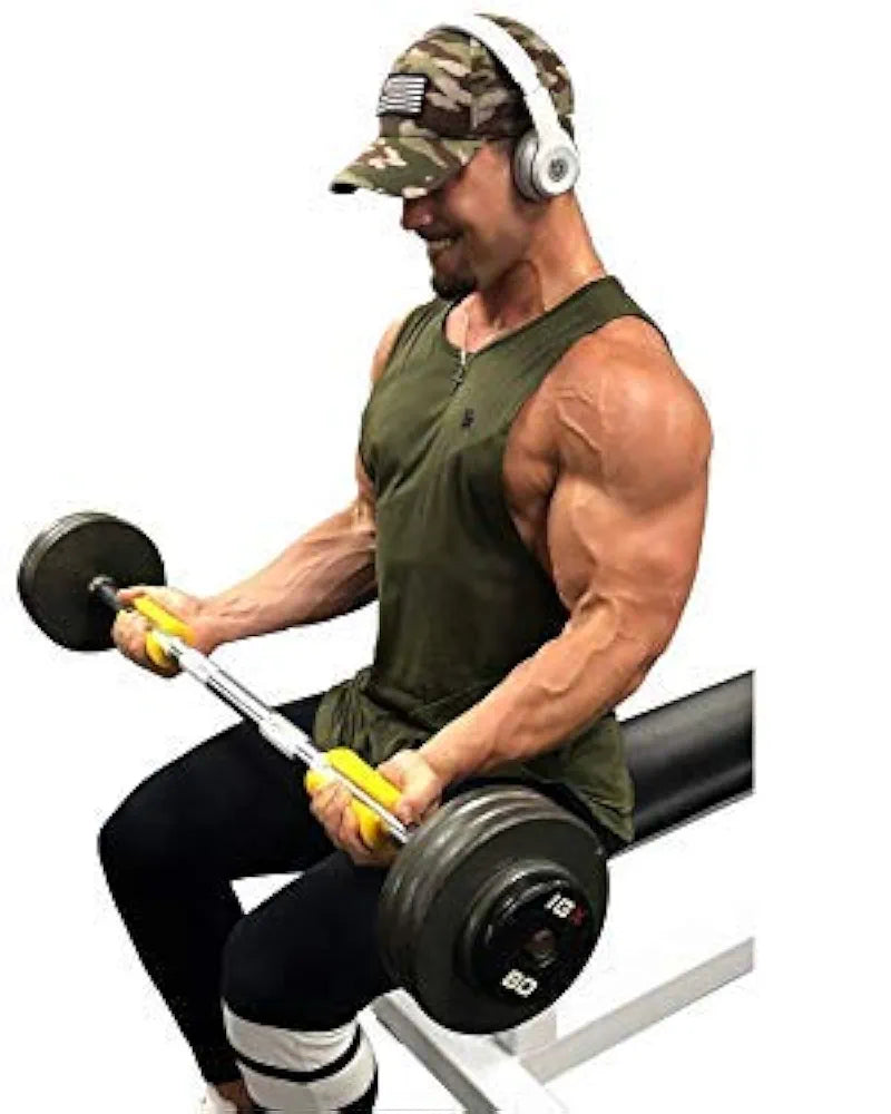 COUGAR Rubber Thick Bar Grips Turns Barbell Hand/Fitness Grip