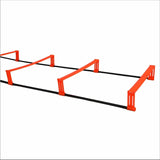 COUGAR Pinnacle Agility Ladder & Hurdle Trainer| 7 ft Long x 26" Wide Training Hurdles| Foldable, Durable Plastic – Agility Equipment for Speed, Footwork, and Sports Training – Includes Storage Bag