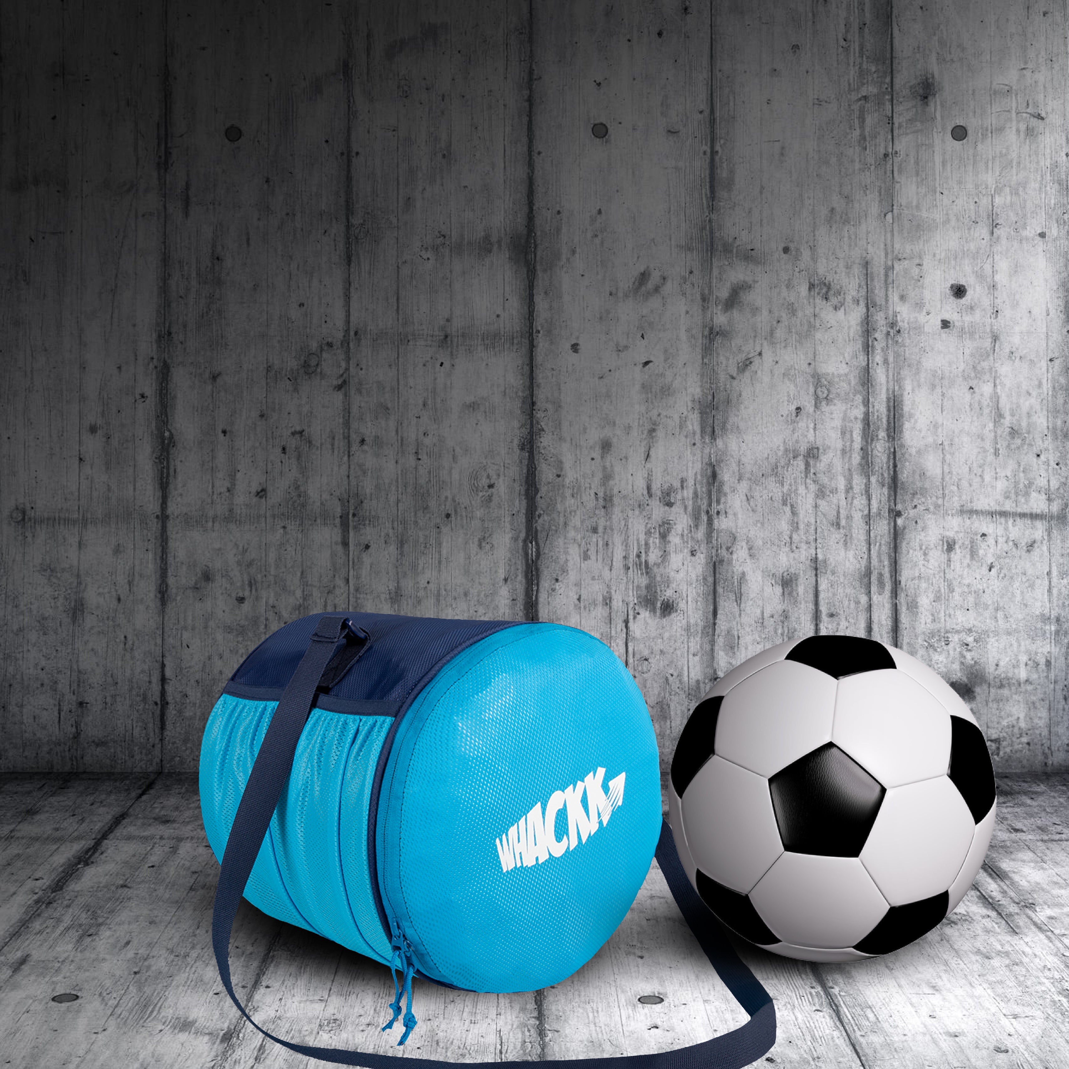 Kick Soccer Navy Blue Football Equipment Bags|Basketball Volleyball Bags |Adjustable Strap Backpack |Easy Access Pocket Mesh Bottle Holders | Ball Bag |Kitbag |Bag