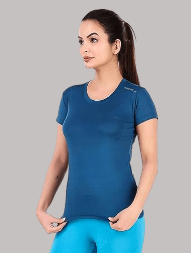 VECTOR X OGT-317 WOMEN'S SMART FIT SPORTS ROUND NECK T-SHIRTS