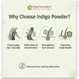 Natural Organic Indigo Powder – Chemical-Free Hair Coloring for Black & Dark Shades