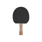COUGAR CHOP Table Tennis Racket with 1 Ball | Wooden Handle Paddle with High Grip Rubber | Control Spin Speed Play | Ideal for Beginner Practice Indoor Outdoor Ping Pong Game
