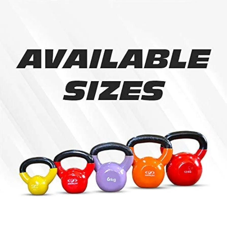 Cougar Vinyl Kettlebell for Home Gym, Kettlebells for Strength Training, Fitness & Cardio Training -2 KG