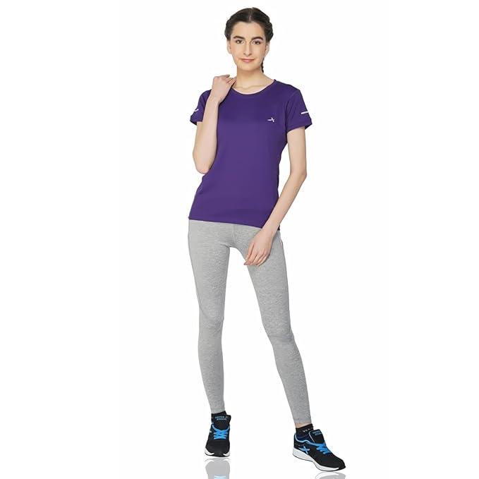 Vector X OGT-107 Girls Round Neck 4-Way Stretch T-Shirt(Orchid-Pink-XXL)