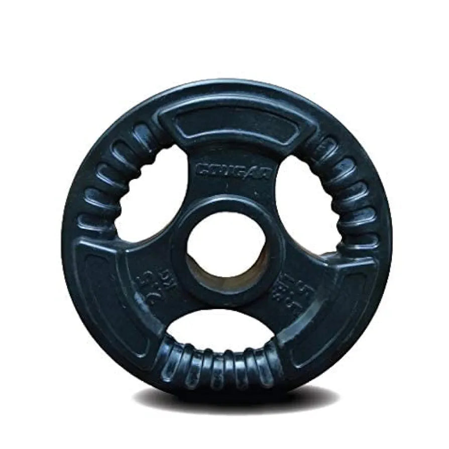 COUGAR Weight Plates, Dumbbell Plates, Bumper Weight Lifting Plates for Fitness, Strength Training & Home Gym Exercise 1 Pair 28mm Diameter 