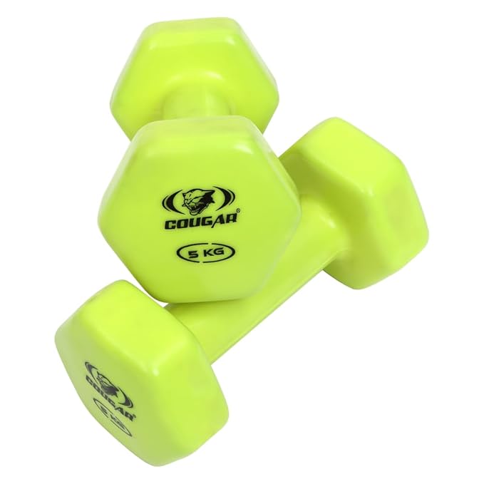 COUGAR Vinyl Hexa dumbbells | Kibi Sports