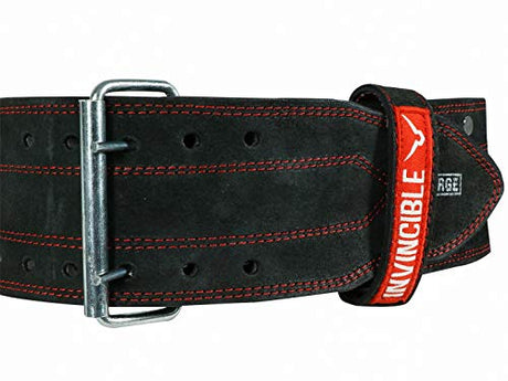 Invincible Heavy Duty Leather Weight Lifting Gym Belt for Heavy Workout for Men & Women 4" | K.L. Mahajan & Sons (Invincible)