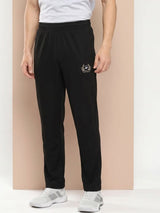 Black Slant Panel Track Pant