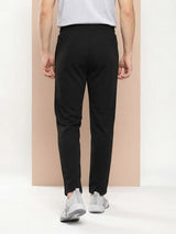 Black Slant Panel Track Pant