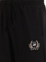 Black Slant Panel Track Pant