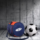 Kick Soccer Navy Orange Football Equipment Bags|Basketball Volleyball Bags |Adjustable Strap Backpack |Easy Access Pocket Mesh Bottle Holders | Ball Bag |Kitbag |Bag