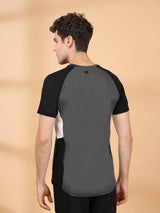 Invincible Men's Color Block Round Neck Tee