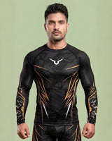 Invincible Men's Viper Full Sleeves Rash Guard
