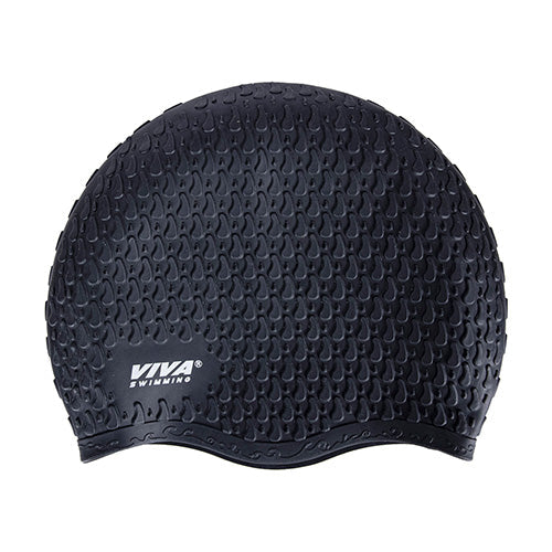 Viva Swimming Silicone Stretchable & Comfortable Swim Cap For Long Hair Cover, Tear-Proof Design Head Cap