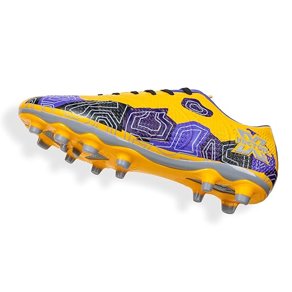 Vector X Breeze Pro Soccer Studs Fully Embossed Synthetic Upper|Double Colour TPU sole Football Shoes For Men