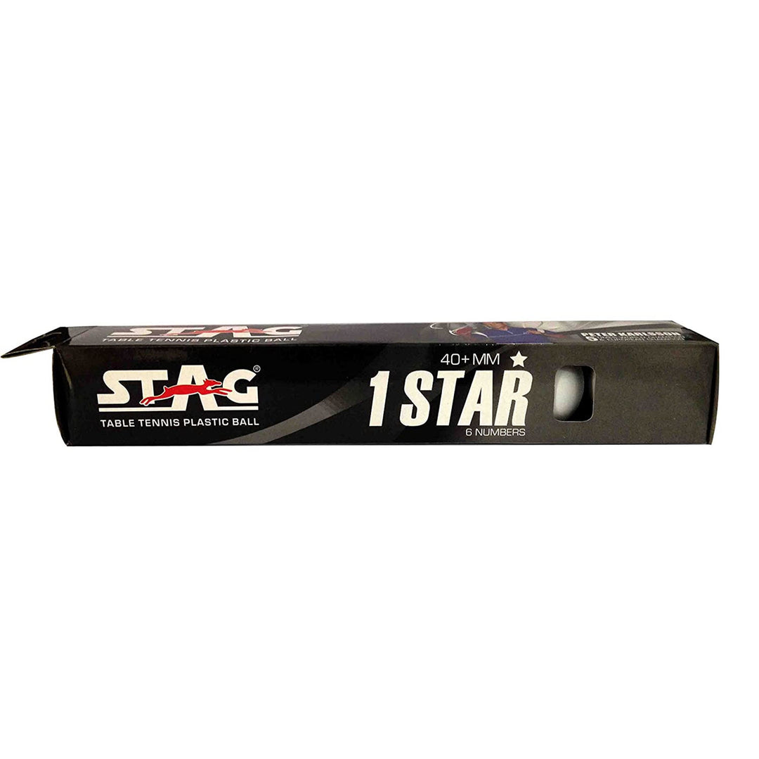 STAG GLOBAL 1 Star Plastic Table Tennis Ball White Available Pack Of 12 ,30, 72, 90